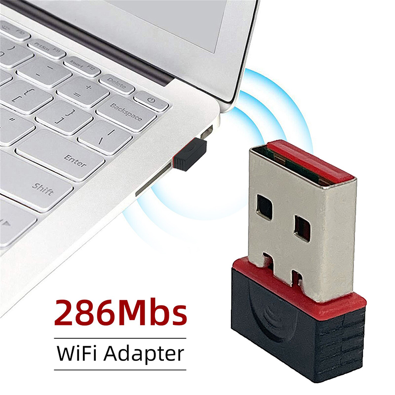2.4Ghz Wireless Mini USB WiFi  - Gigabit Network Card ulasan dan harga