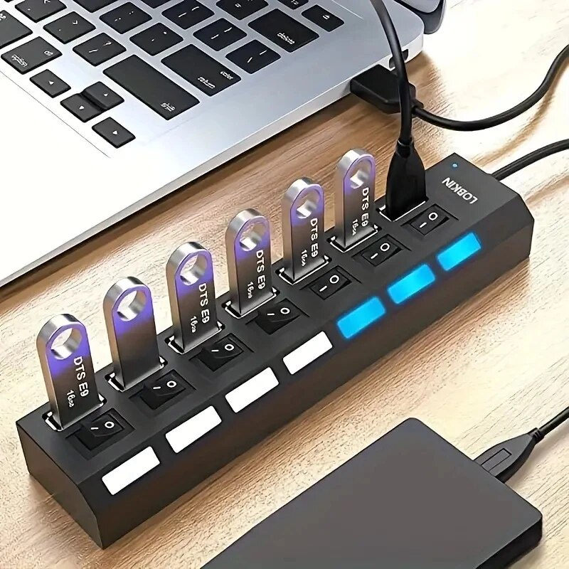 High Speed 4/7 Ports USB HUB 2 - Multi Port Usb Hub ulasan dan harga