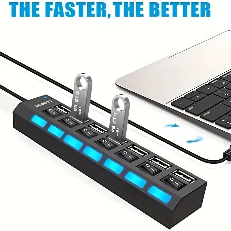 High Speed 4/7 Ports USB HUB 2 - Multi Port Usb Hub ulasan dan harga