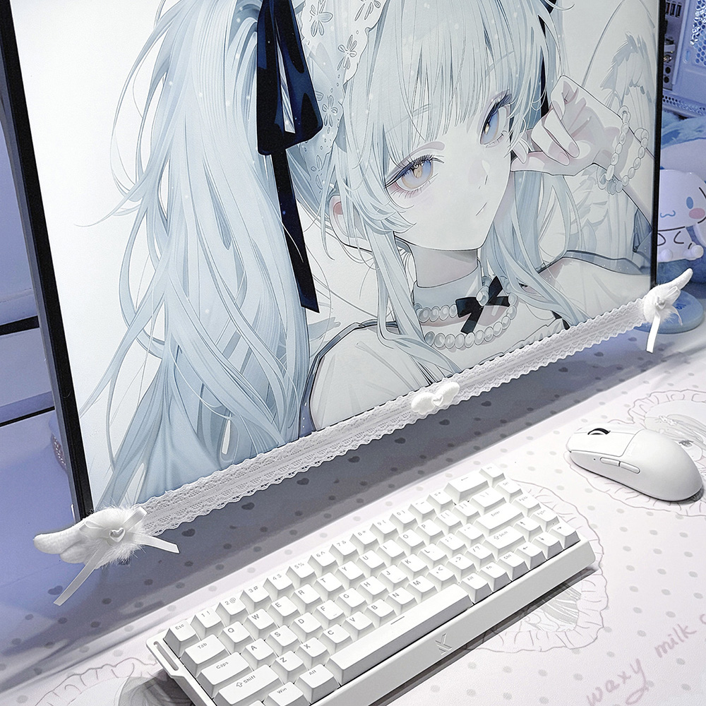 New Screen Decor White Lace Mo - Office Technology ulasan dan harga