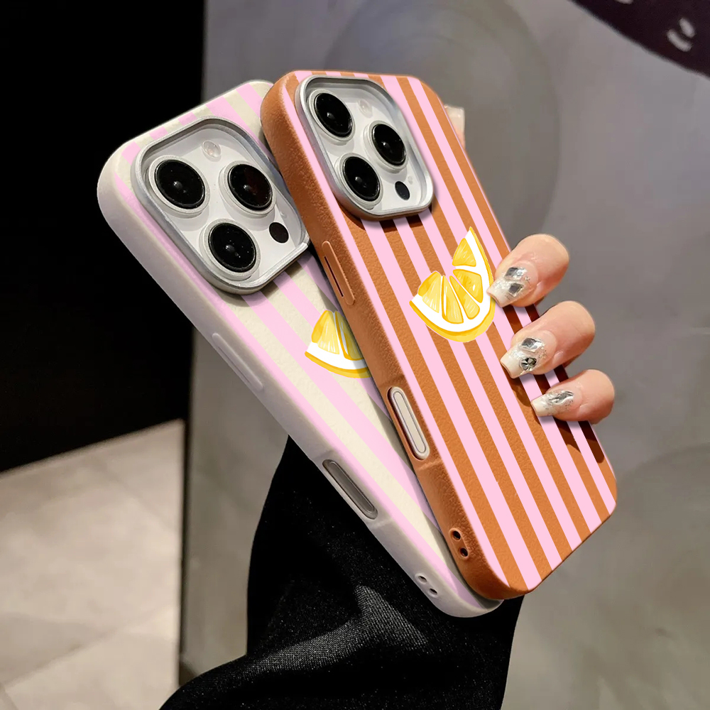 Lemon Pink Stripes Phone Case  - Receipt Printer Thermal ulasan dan harga