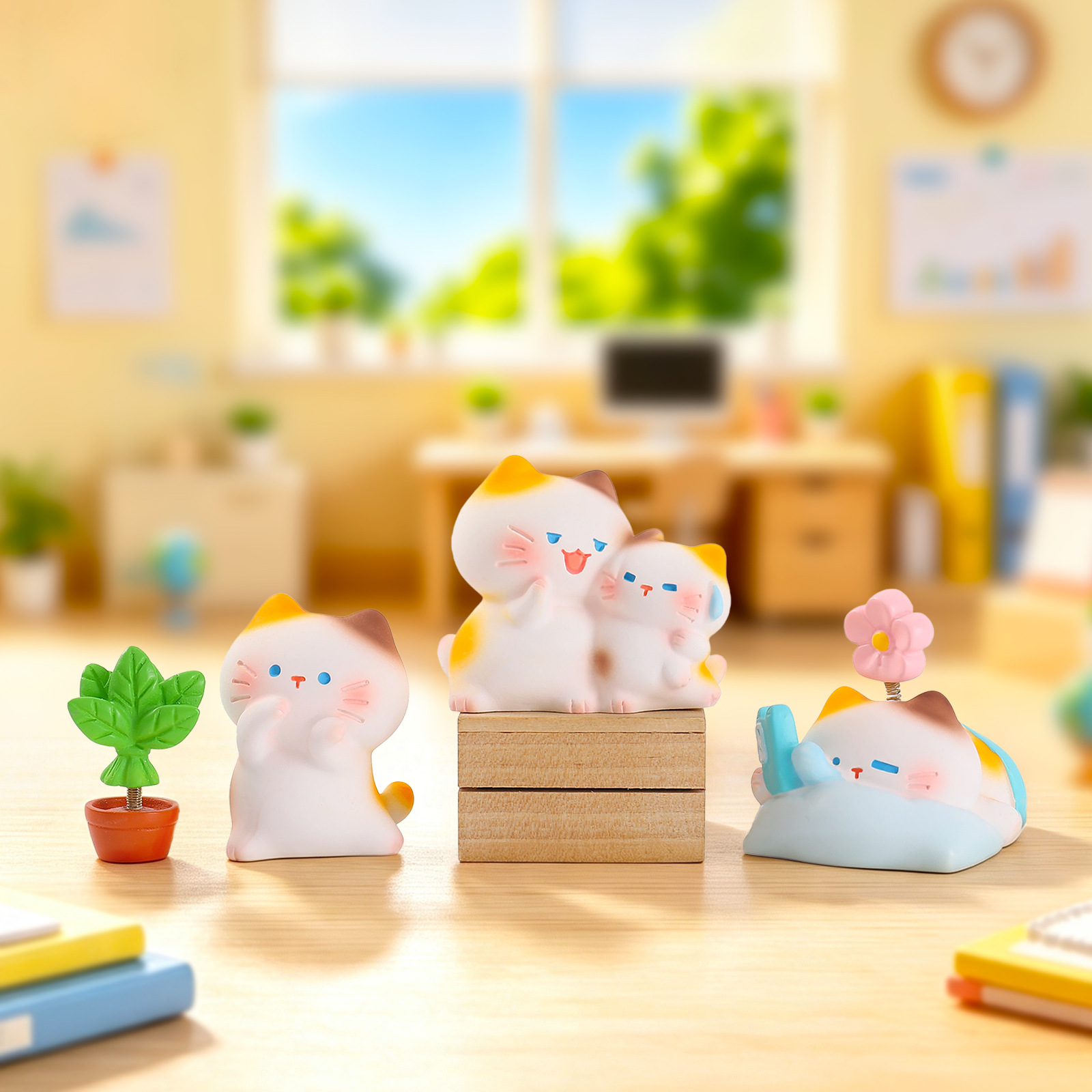 Working Kitten Resin Blind Box - Office Technician ulasan dan harga